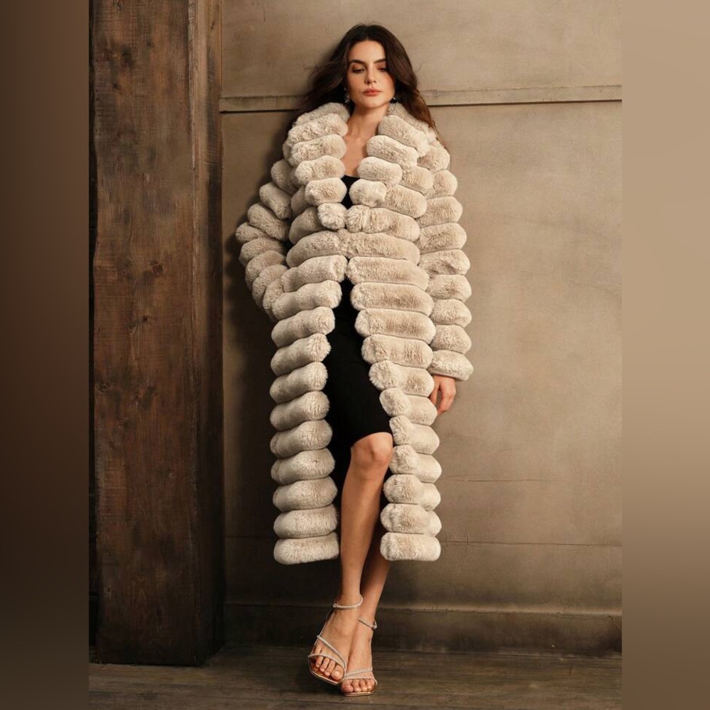 Anewsta Women's Long Fluffy Co
at Plush Outerwear, Autumn/Winter Collection